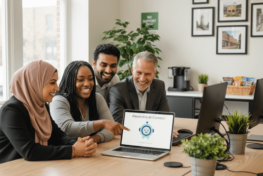 AI customer support team in Alexandria VA using automation tools