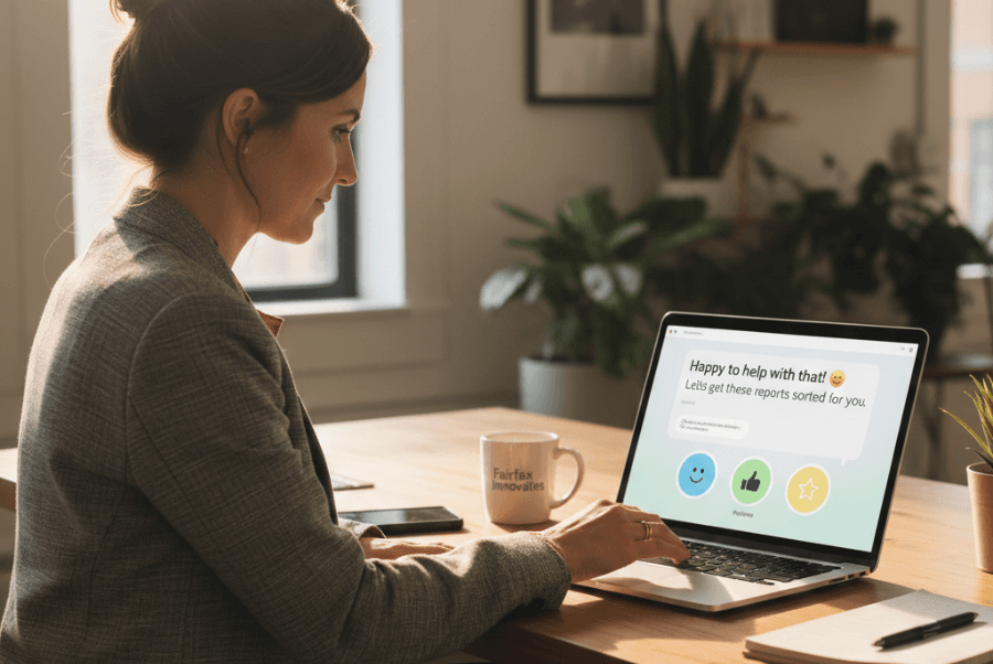 emotional intelligence chatbots helping Fairfax VA business owner connect with customers